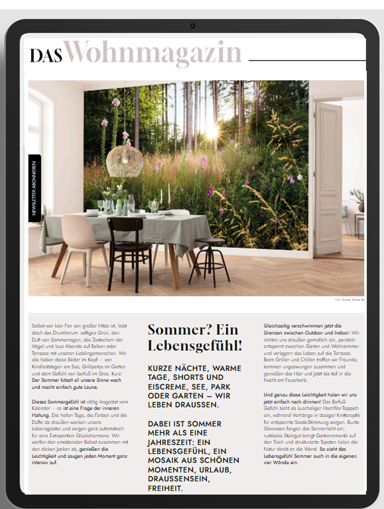 Das Wohnmagazin Sommer